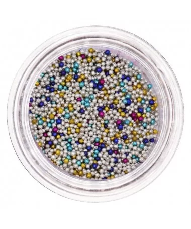 دیزاین خاویار رنگی مخلوط ناخن 12 عددی