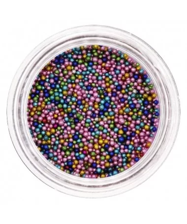 دیزاین خاویار رنگی مخلوط ناخن 12 عددی