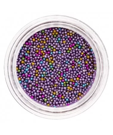 دیزاین خاویار رنگی مخلوط ناخن 12 عددی