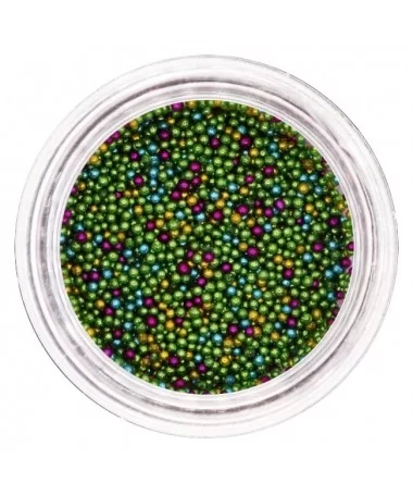 دیزاین خاویار رنگی مخلوط ناخن 12 عددی