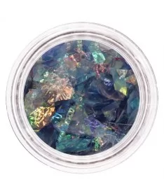 دیزاین شاتر گلس ناخن، پک 12 عددی رنگی