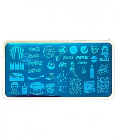 شابلون فلزی طراحی ناخن DXEBIG-A21