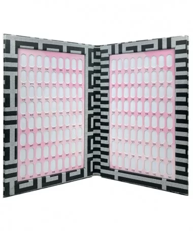 آلبوم کالیته ناخن 144 عددی طرح گوچی طوسی