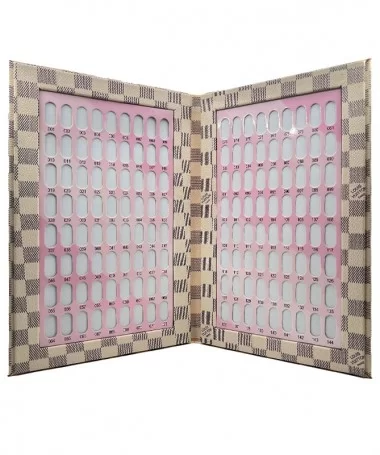 آلبوم کالیته ناخن 144 عددی طرح لویی ویتون کرم