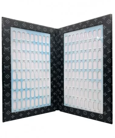 آلبوم کالیته ناخن 144 عددی طرح لویی ویتون مشکی