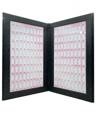 آلبوم کالیته ناخن 144 عددی طرح لویی ویتون مشکی