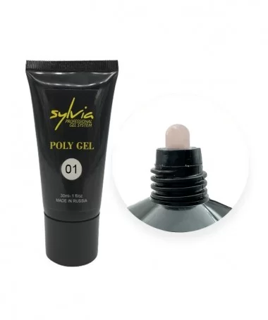 پلی ژل کاشت ناخن سیلویا SYLVIA 30ml کد:01