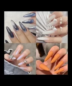 قالب کاشت ناخن کوپر 120 عددی KOPER - بادامی