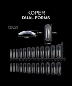 قالب کاشت ناخن کوپر 120 عددی KOPER