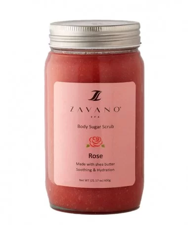شوگر اسکراب زاوانو ZAVANO 600g رایحه گل رز