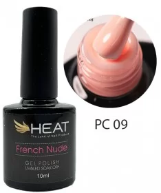 لاک ژل بیس فرنچ هیت HEAT PC09