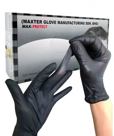 دستکش 100 عددی سایز متوسط MAX PROTECT