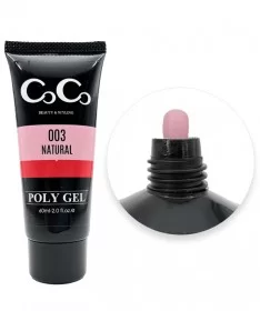 پلی ژل کاشت ناخن کوکو COCO 60ml نچرال - کد 003
