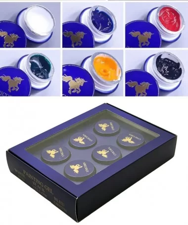 پک 6 عددی ژل طراحی یونی کورن UNICORN