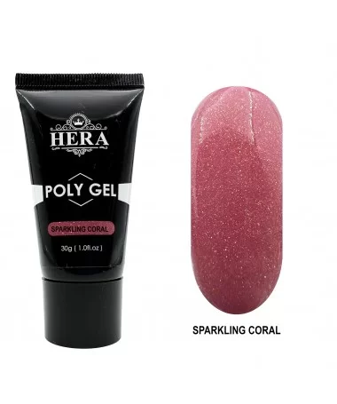 پلی ژل 30 میل هرا مرجانی شاین دار HERA SPARKLING CORAL