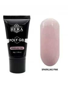 پلی ژل 30 میل هرا صورتی شاین دار HERA SPARKLING PINK