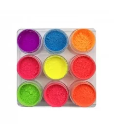 پودر پیگمنت طراحی ناخن شب تاب - 9 عددی