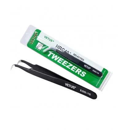پنس سر کج وتوس TWEEZERS ESD-15