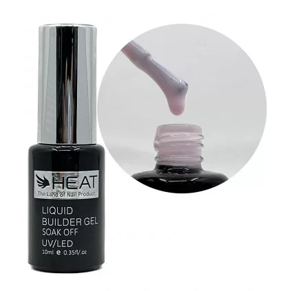 بیلدر ژل صورتی گچی هیت HEAT 10ml No4