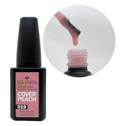 رابر بیس ناخن ژل پارتی GEL PARTY COVER PEACH