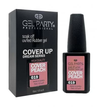 رابر بیس ناخن ژل پارتی GEL PARTY COVER PEACH