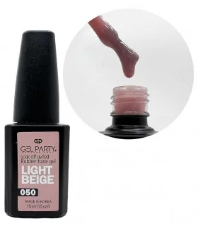 رابر بیس ناخن ژل پارتی GEL PARTY LIGHT BEIGE