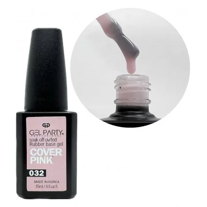 رابر بیس ناخن ژل پارتی GEL PARTY COVER PINK