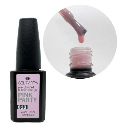 رابر بیس ناخن ژل پارتی GEL PINK PARTY