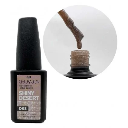 دیسکو رابر بیس ناخن ژل پارتی GEL PARTY SHINY DESERT