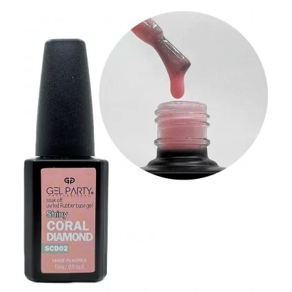 رابر بیس اکلیلی ژل پارتی GEL PARTY CORAL DIAMOND