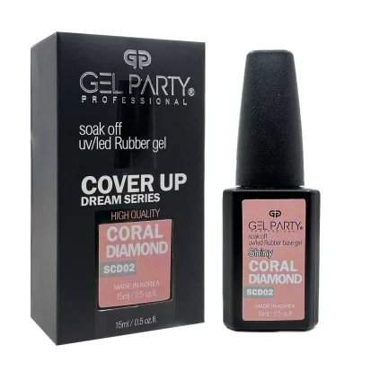 رابر بیس اکلیلی ژل پارتی GEL PARTY CORAL DIAMOND
