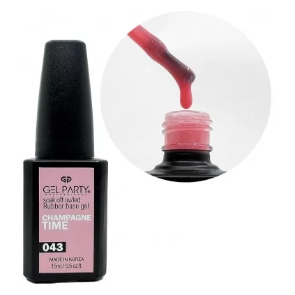 رابر بیس ناخن ژل پارتی GEL PARTY CHAMPAGNE TIME 043