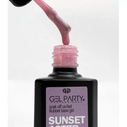 دیسکو رابر بیس ناخن ژل پارتی GEL PARTY SUNET ASTER