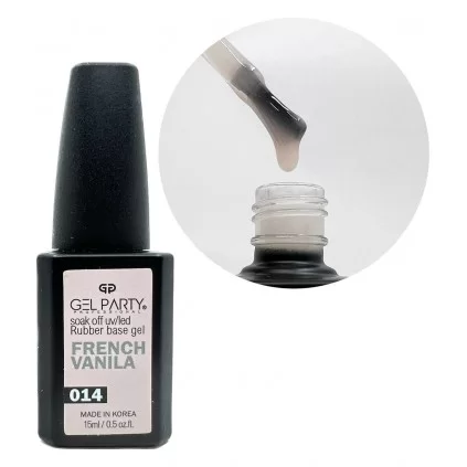 رابر بیس ناخن ژل پارتی GEL PARTY FRENCH VANILA