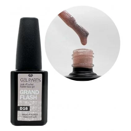 دیسکو رابر بیس ناخن ژل پارتی GEL PARTY GRAND FLASH