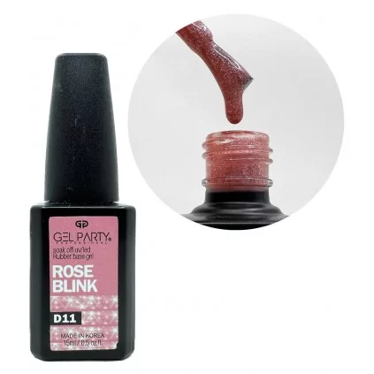 دیسکو رابر بیس ناخن ژل پارتی GEL PARTY ROSE BLINK