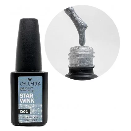 دیسکو رابر بیس ناخن ژل پارتی GEL PARTY STAR WINK