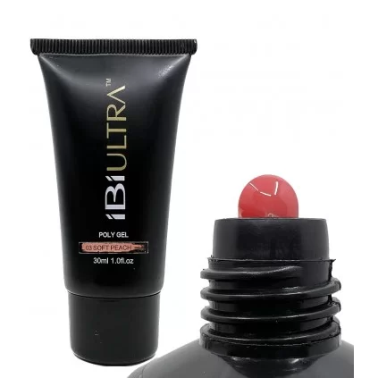 پلی ژل کاشت ناخن آی بی آی  SOFT PEACH - 03 IBI