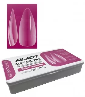 تیپ ژل ( ژلیکس ) بادامی کوتاه آلین 550 عددی ALIEN SHORT ALMOND