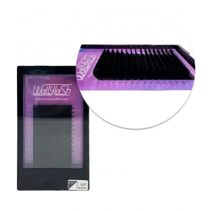مژه والیوم فر C قطر 0.07 قد 14 میل والی لش WALLY LASH
