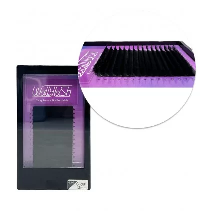 مژه والیوم فر C قطر 0.07 قد 12 میل والی لش WALLY LASH