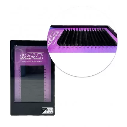مژه والیوم فر C قطر 0.07 قد 11 میل والی لش WALLY LASH