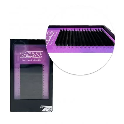 مژه والیوم فر C قطر 0.07 قد 10 میل والی لش WALLY LASH