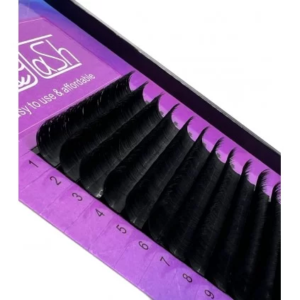 مژه والیوم فر C قطر 0.07 قد 10 میل والی لش WALLY LASH