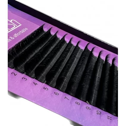 مژه والیوم فر D قطر 0.07 قد 10 میل والی لش WALLY LASH