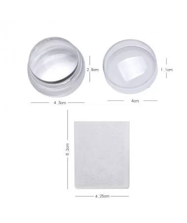 مهر ناخن استوانه ای کوچک ذره بینی