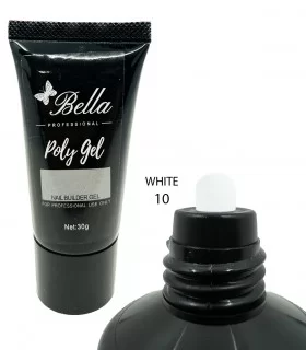 پلی ژل 30 میل سفید گچی بلا BELLA 10 WHITE