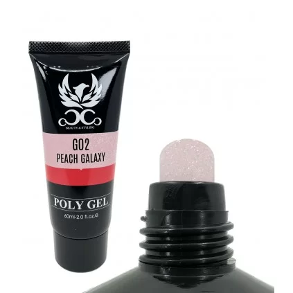 پلی ژل کاشت ناخن کوکو COCO 60ml هلویی شاین دار - کد G02