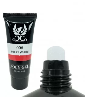 پلی ژل کاشت ناخن کوکو COCO 60ml شیری - کد 006