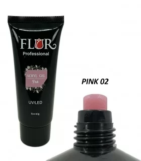 پلی ژل فلور FLOR 60ml - صورتی 02